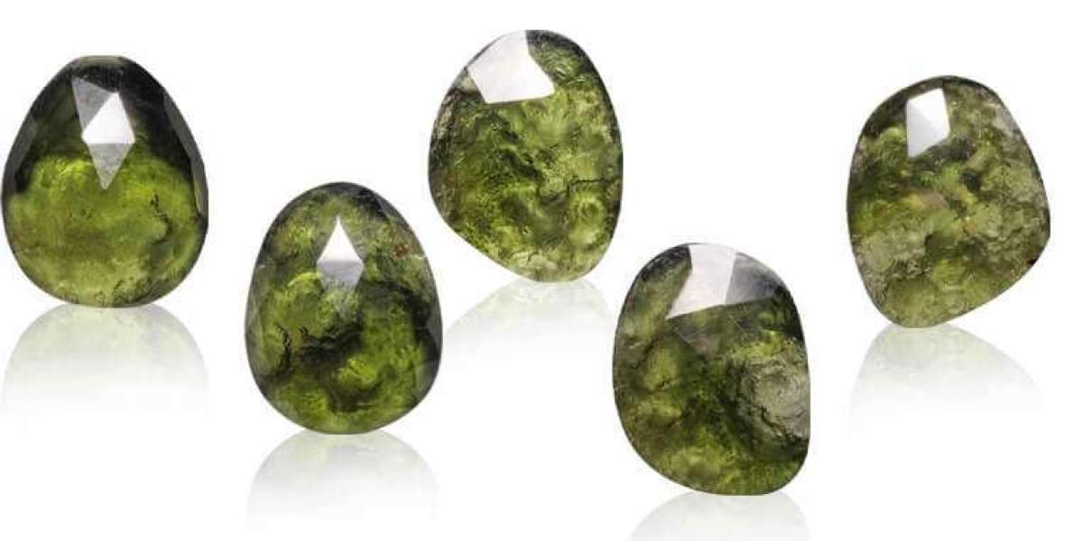 Moldavite Gemstone Cabochons Online for Sale