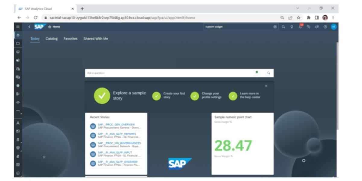 SAP Analytics cloud