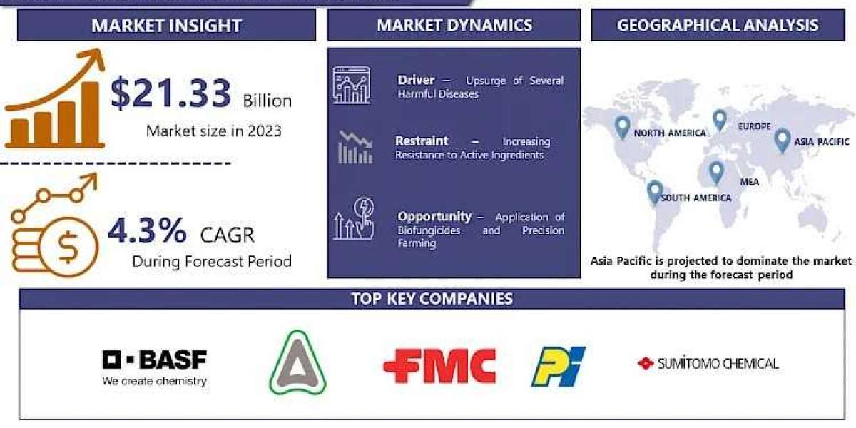 Fungicides Market Size To Surpass USD 28.64 Billion With Growing CAGR Of 4.3% forecast 2024