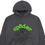 Grey spider hoodie