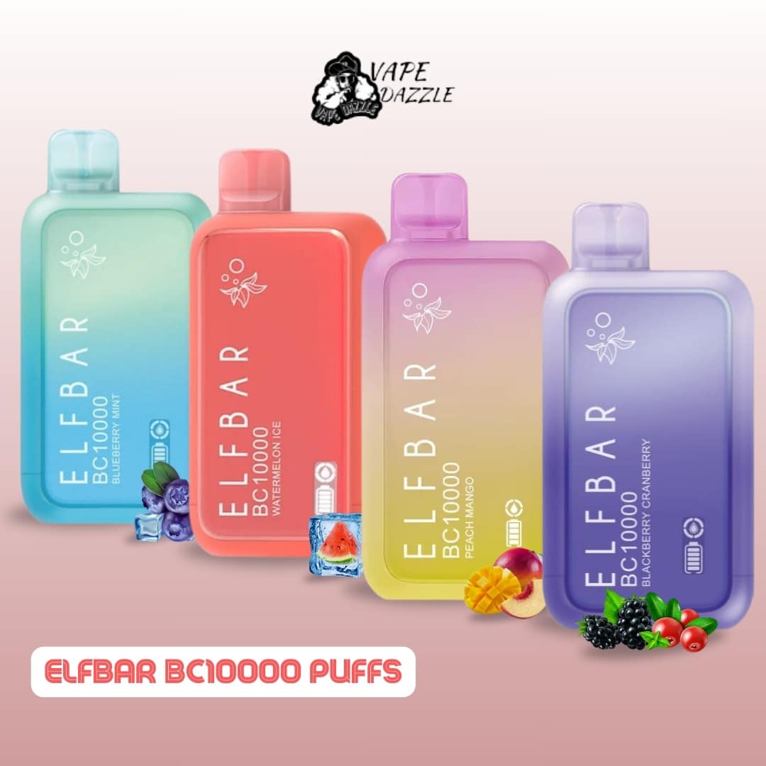 Elf Bar 10000 puffs 5% Nicotine Buy Best Rechargeable vape UAE