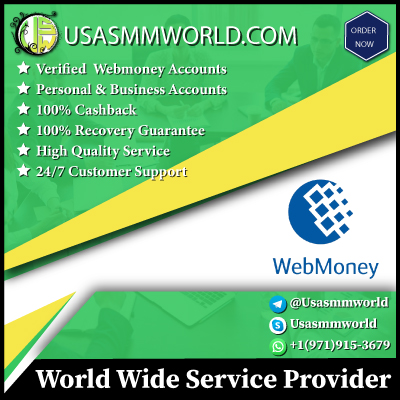 Buy Verified WebMoney Account - Fully Verified Accounts