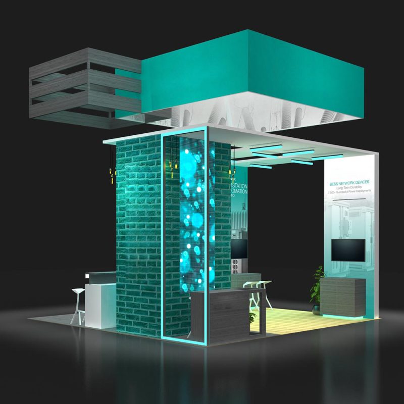 20x20 Custom Trade Show Booth Designs