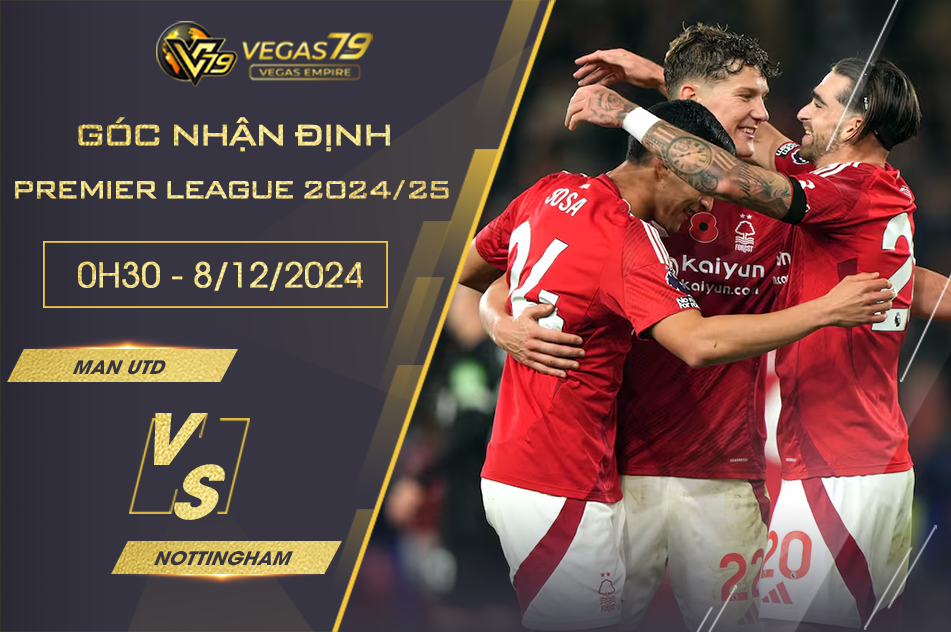 Nhận định Man Utd vs Nottingham, 0h30 ngày 8/12 - Premier League