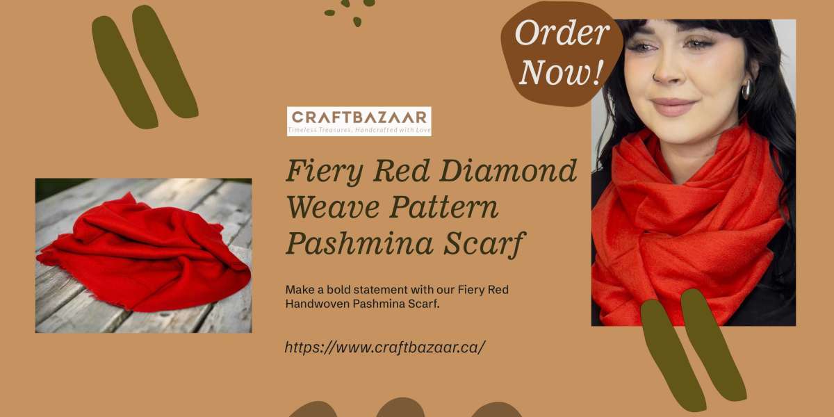 How to Style the Fiery Red Diamond Weave Scarf