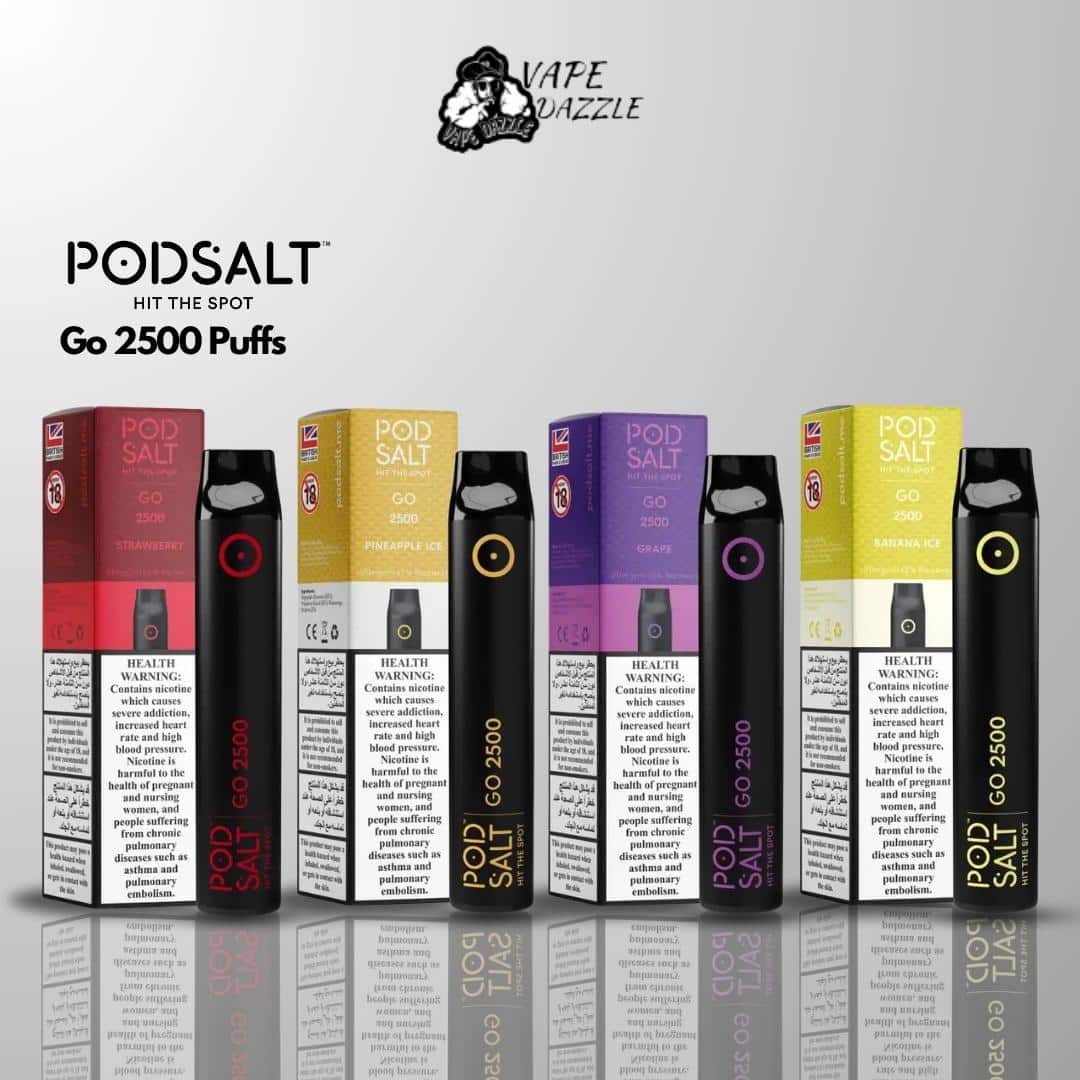 PodSalt Go 2500 Puffs Disposable Vape In UAE | Vapedazzle