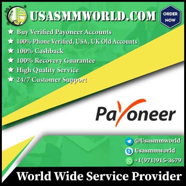 Buy Verified Payoneer Account - Fully Verified Account