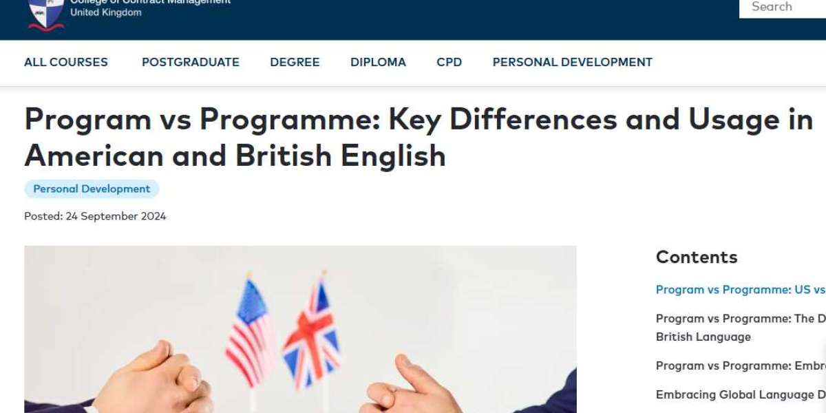 program or programme uk