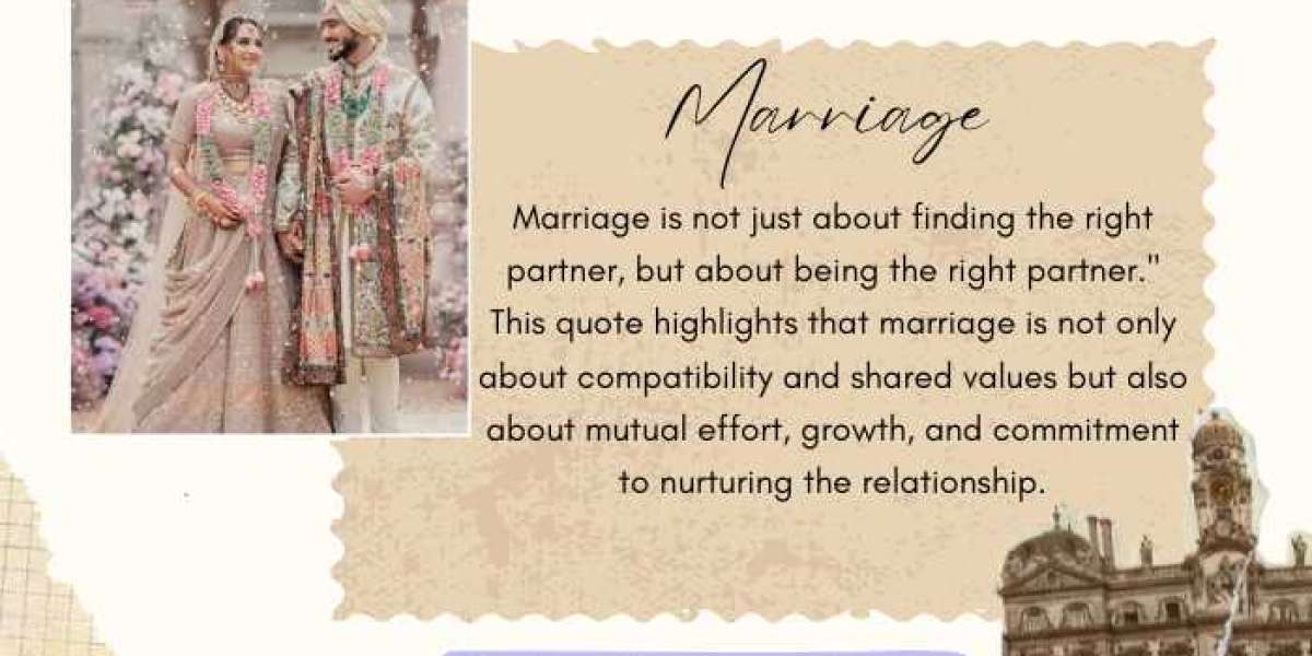 Marriage is not just about finding the right partner, but about being the right partner.