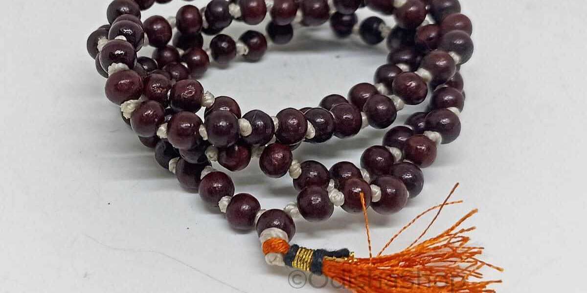 Original 108 Wood Rough Beads Tulsi Mala