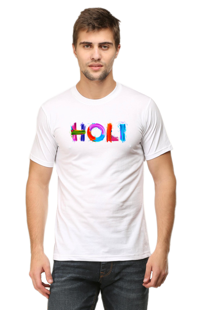 Simple Holi T-Shirt Online - Chitrkala