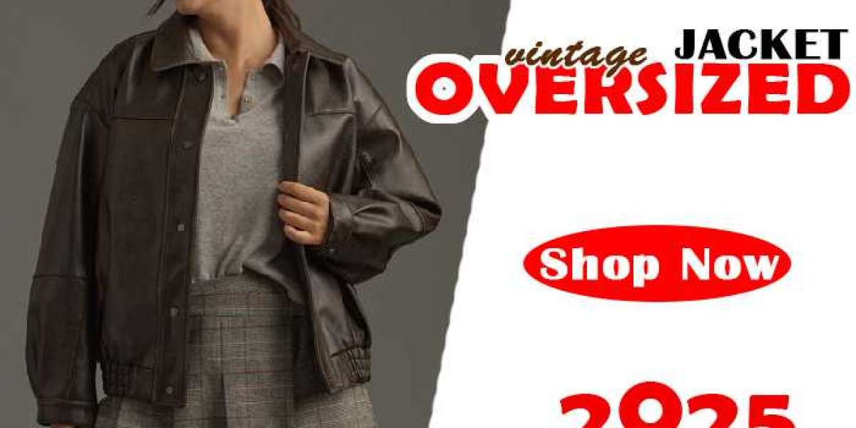 Overiszed Leather Jacket - Online