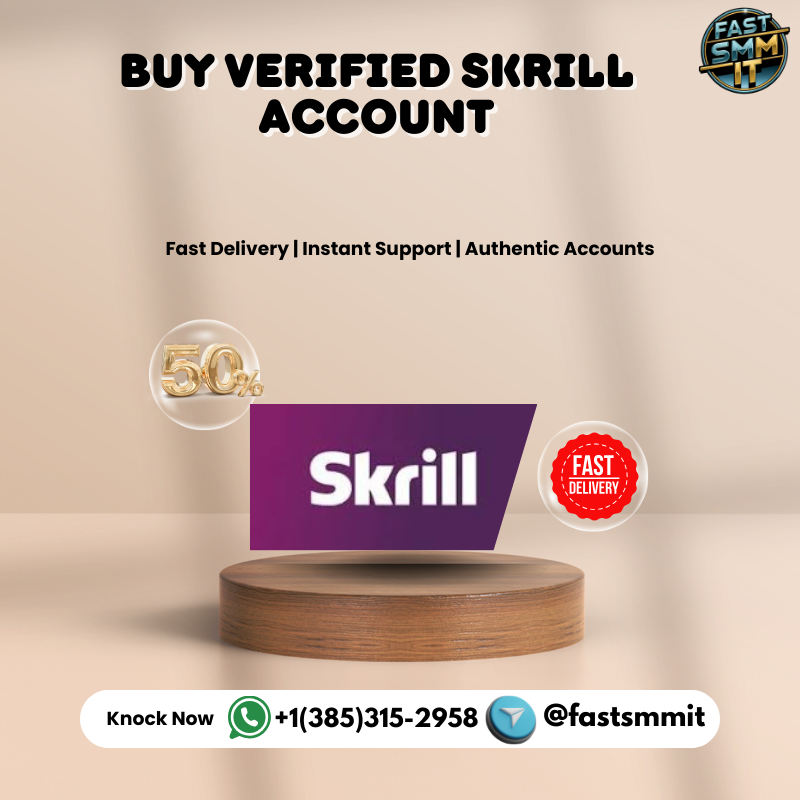 Buy Verified Skrill Accounts -Safe, Fees, Features, buy now!