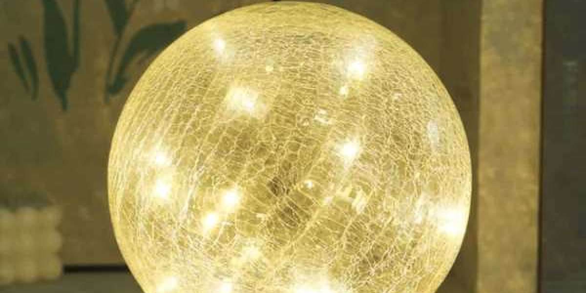 Illuminate Your Space with the Golden Glass Ball Light