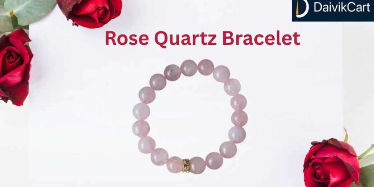 Rose Quartz Bracelet For Heart Chakra Energy and Peace