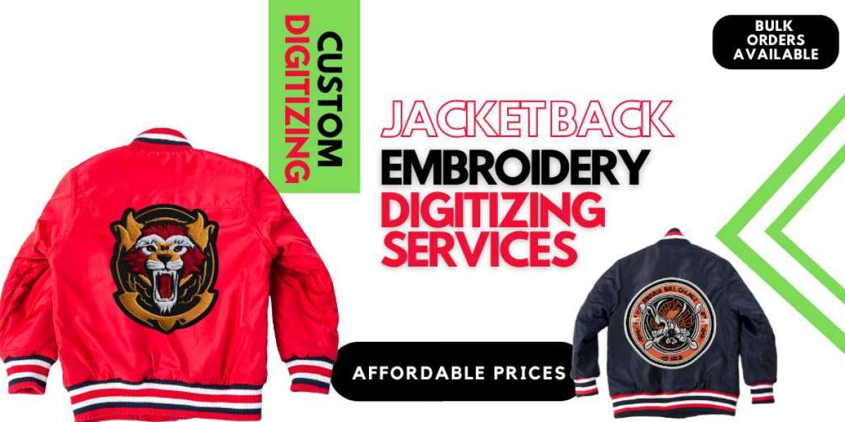 Large Jacket Back Digitizing For Bold Designs
