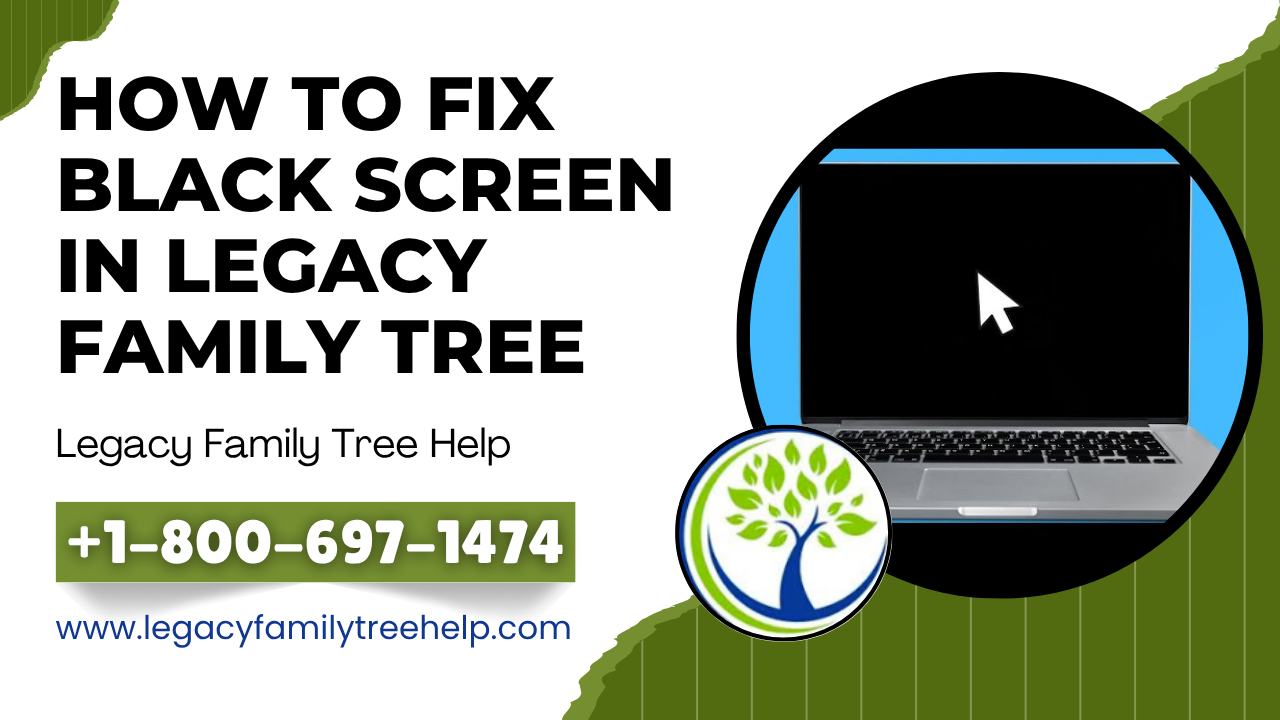 Black Screen in Legacy Family Tree