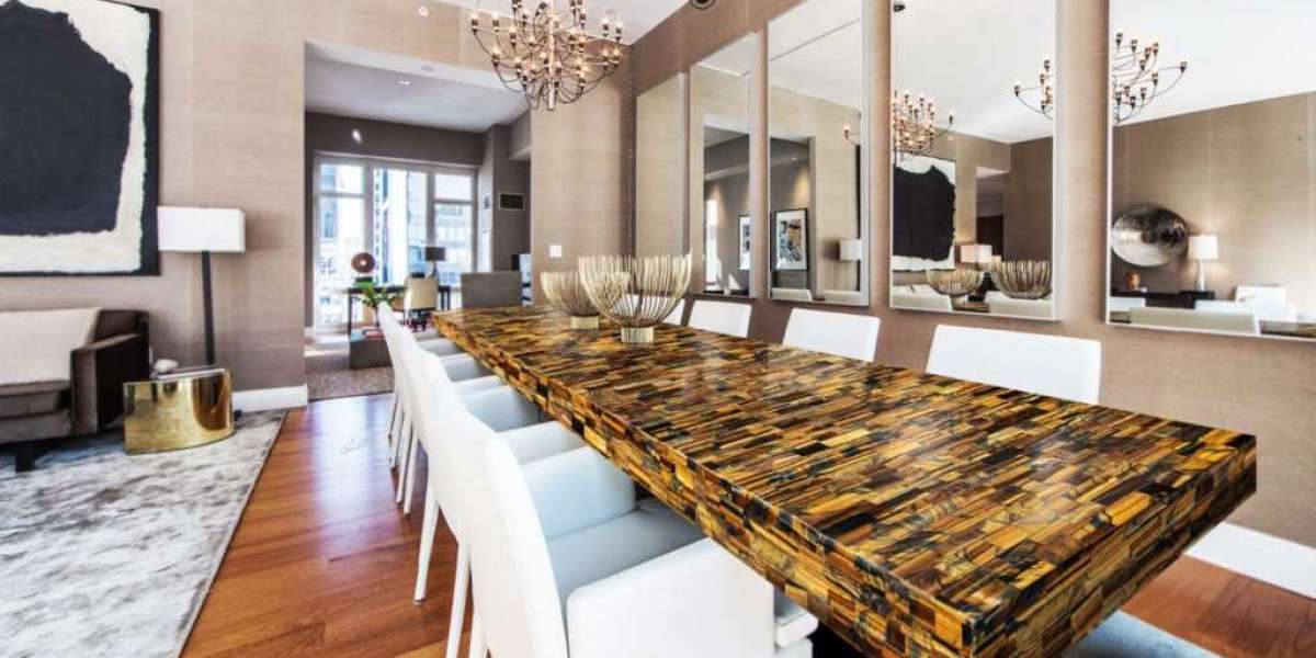 Premium Tiger Eye Gemstone Slabs – Luxury Semi‑Precious Quartz Decor