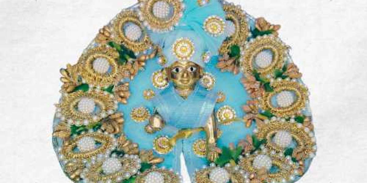 Divine Royalty: Moti Heavy Laddu Gopal Dress by Shaurya Creations