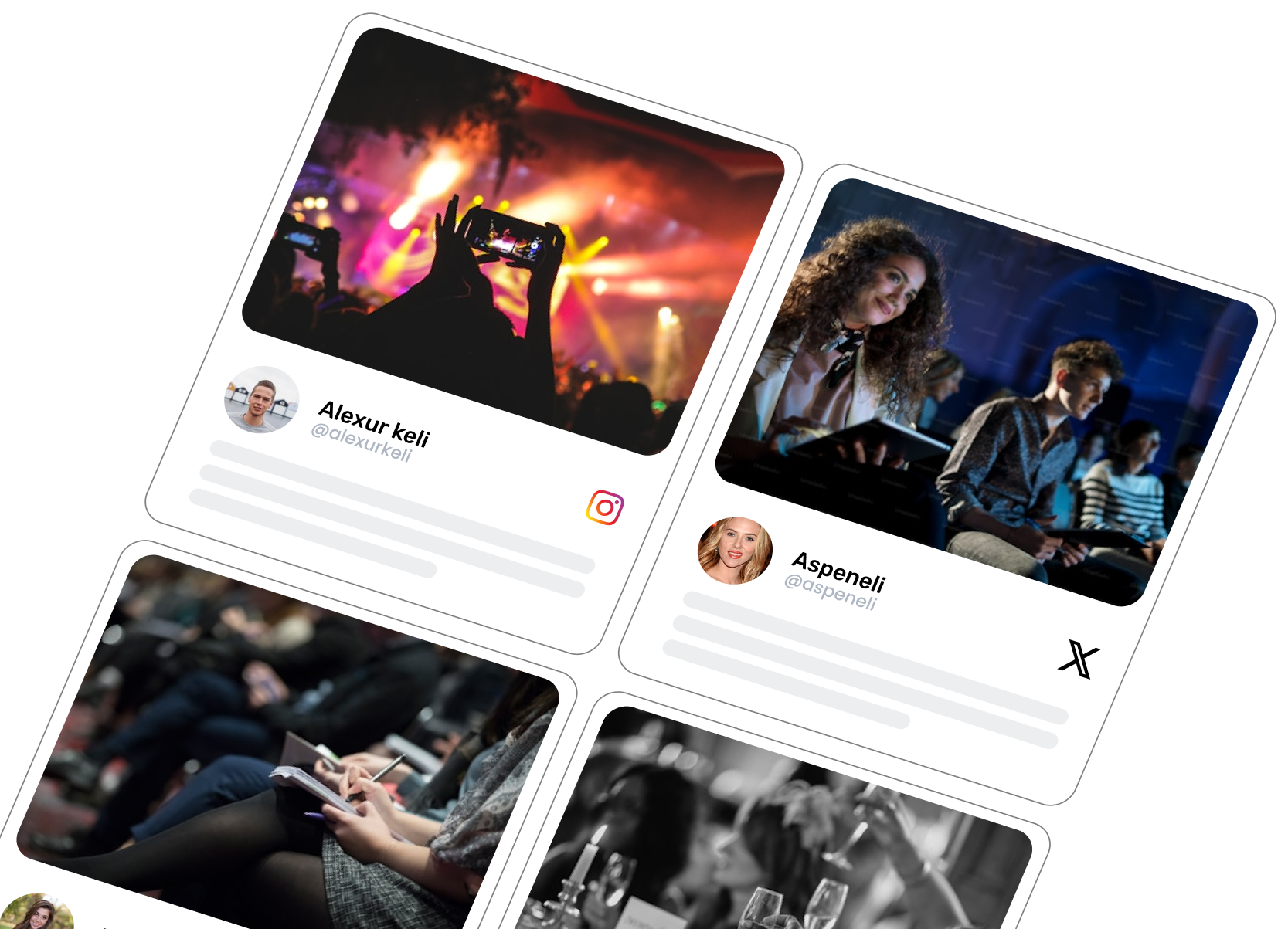 Social Walls for Event and Social Media Aggregator for Website