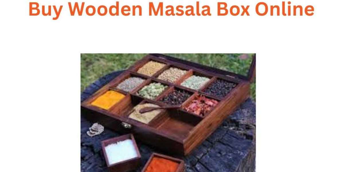 Buy Wooden Masala Box Online
