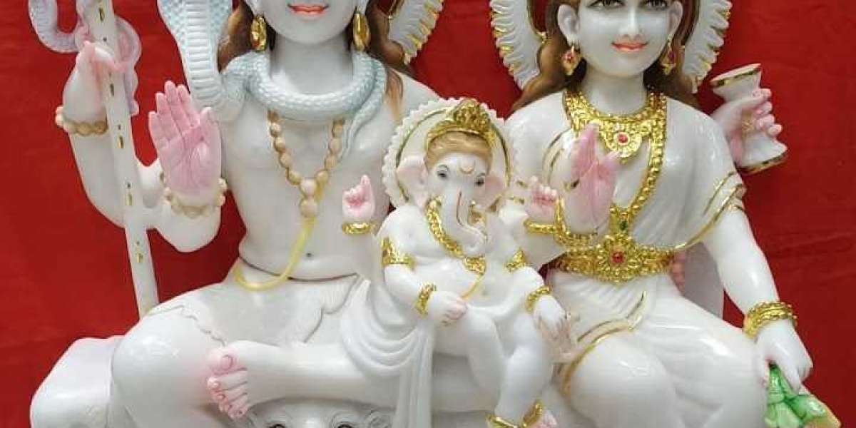 Buy Divine Marble Shiv Parwati Statue Online Today