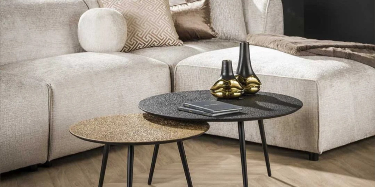 Transform Your Living Space with the Elegant Evaan Drop Leaf Coffee Table Set of 2