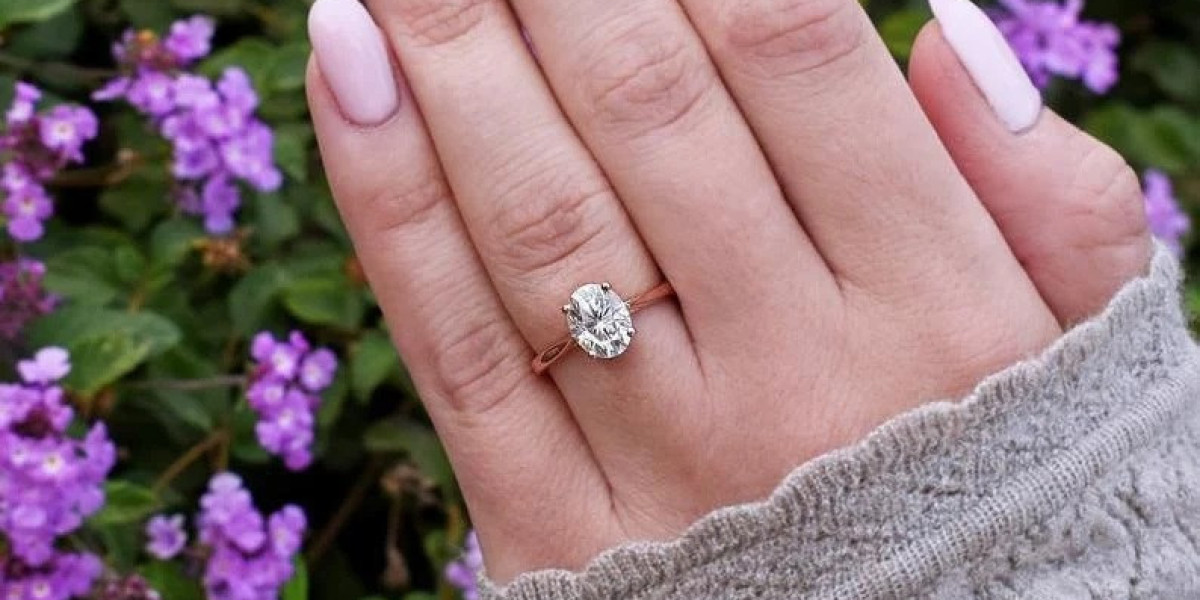 Whimsical Vintage Oval Diamond Engagement Ring
