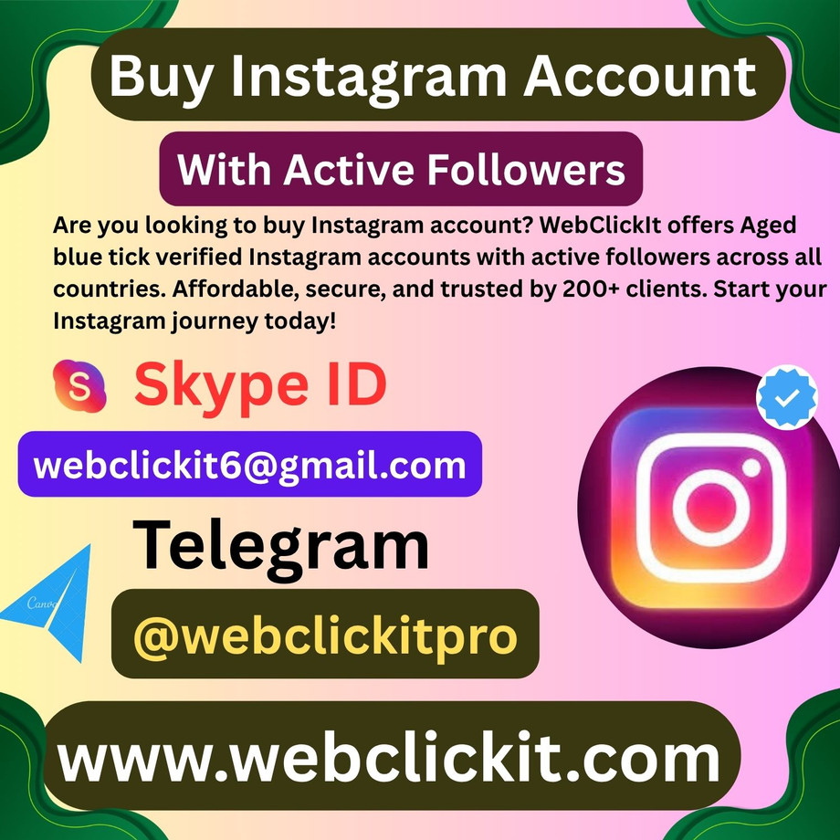 Buy Instagram Accounts with Active Followers- Is it Safe? - JustPaste.it