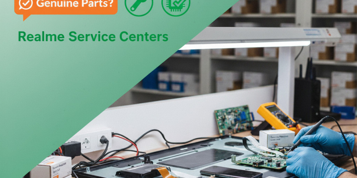 Are genuine spare parts used at Realme Service Centers?