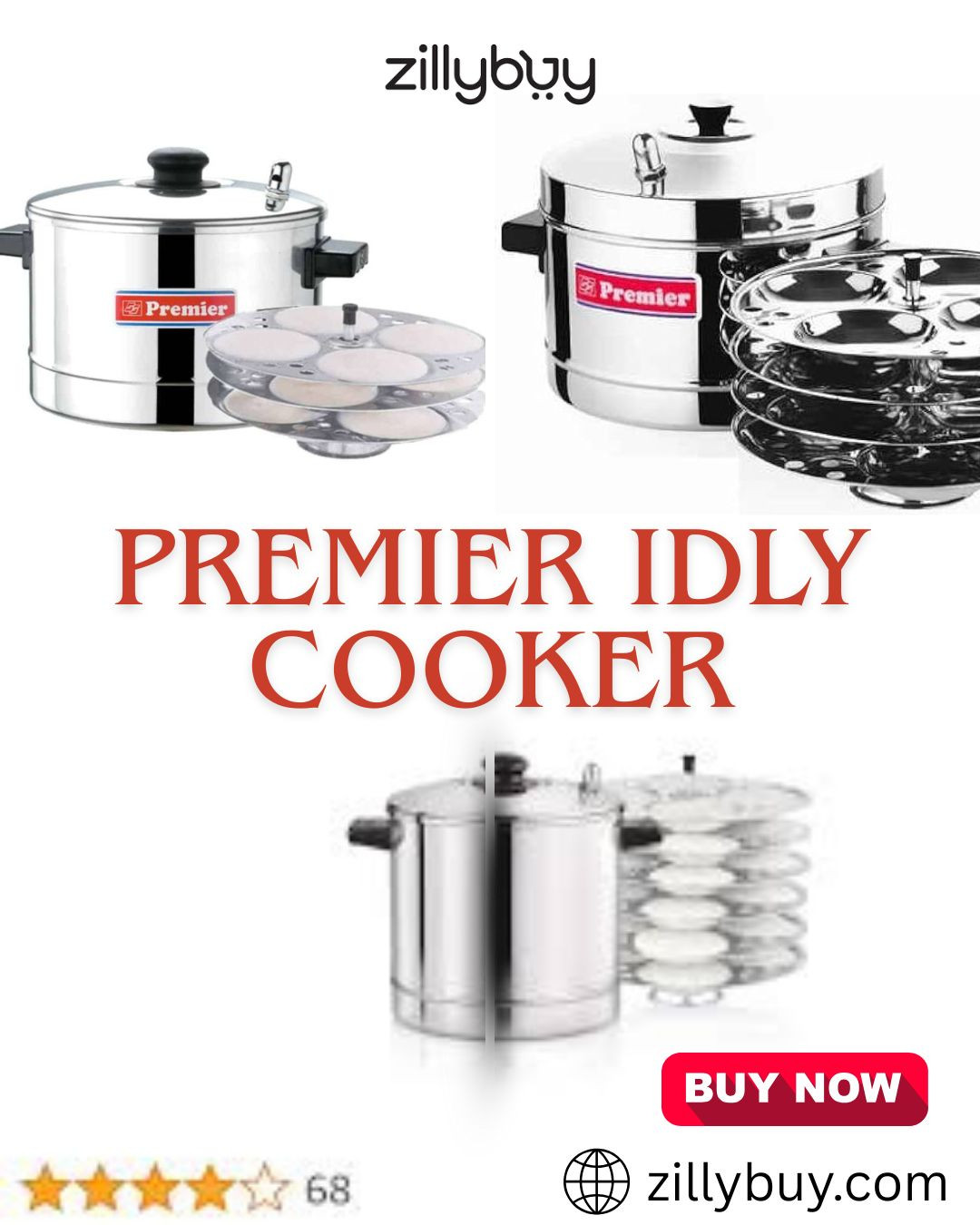 Buy Idli Makers Online in Nashik | Premier Idly Cooker | ZillyBuy