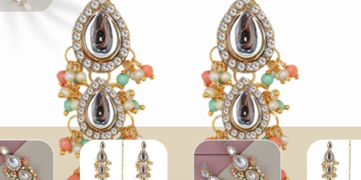 Buy Luxury Lucky Jewellery in Lucknow | Kundan Earrings from ZillyBuy