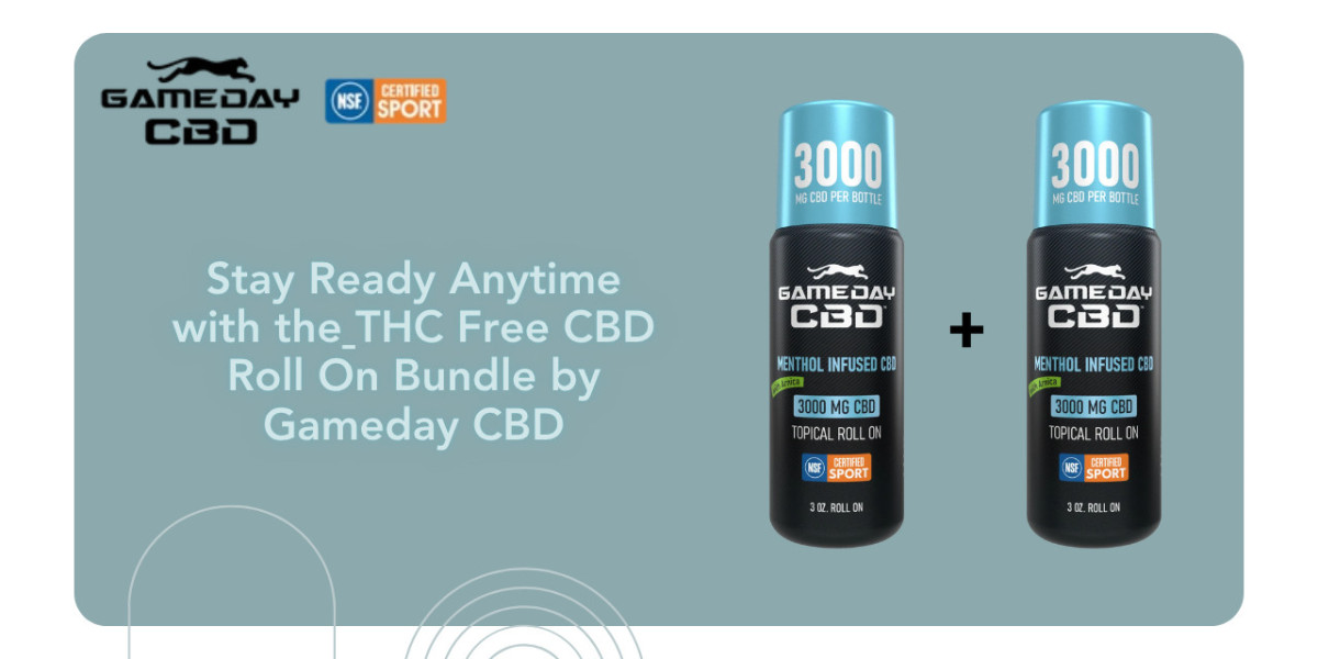 Stay Ready Anytime with the THC Free CBD Roll On Bundle by Gameday CBD