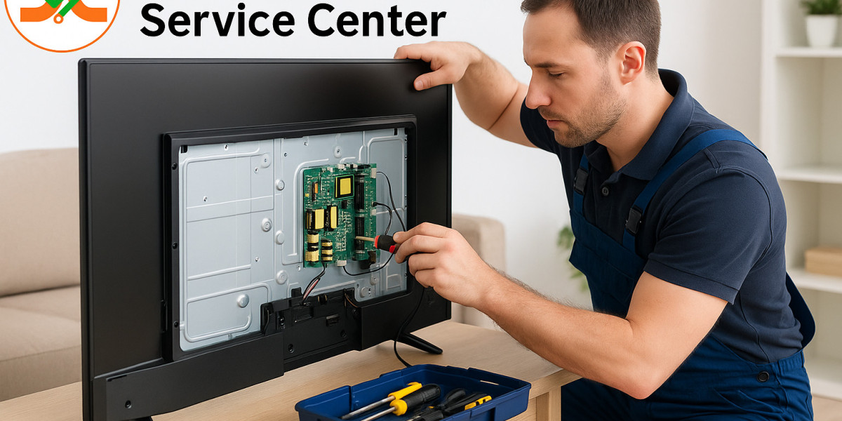 Can the Acer TV Service Center repair broken or cracked screens?